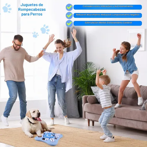 Vista 6 de Juguetes de rompecabezas interactivos para perros grandes, medianos y pequeños, inteligentes, juguetes de enriquecimiento para perros chirriantes