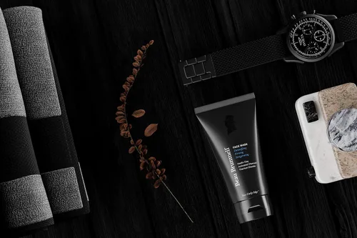 Vista 8 de Beau Brummell - Mascarilla facial para hombre Tratamiento facial desintoxicante con arcilla de caolín y carbón activado Fórmula de limpieza