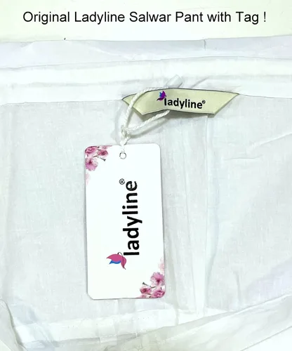 Vista 5 de ladyline Pantalones Salwar de algodón liso con cierre de cordón, pantalones holgados indios para mujer yoga