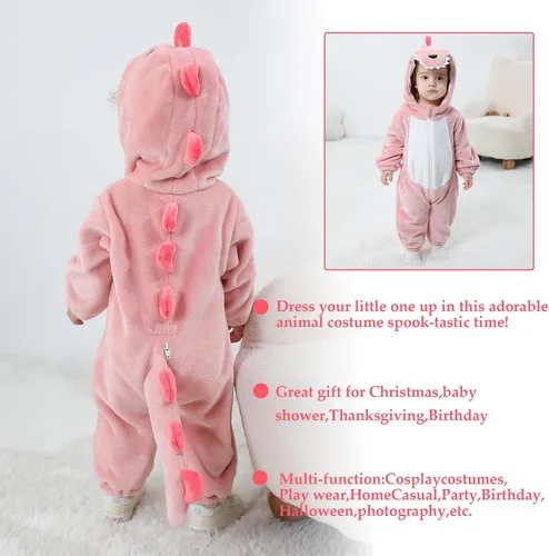 Vista 7 de TONWHAR Disfraz unisex para bebé, traje de animal para niños pequeños y niños