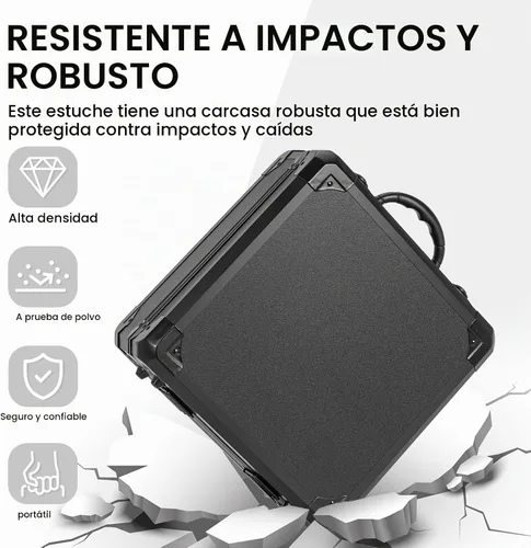 Vista 6 de Funda Protectora Rígida a Prueba de Golpes y Resistente al Agua con Inserción de Espuma Personalizada DIY para Cámara, Laptops, etc, 12.2 X 12.2 X