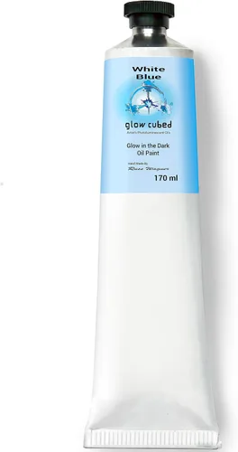 Vista 10 de Pintura al óleo profesional que brilla en la oscuridad Artista Pintura al óleo luminiscente fosforescente autoluminosa Glow Cubed