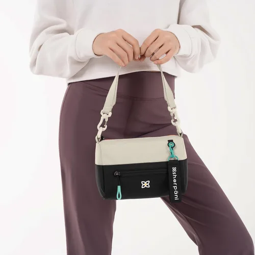 Vista 74 de Sherpani Skye - Bolso cruzado pequeño, de nailon, ligero, para mujer, con protección RFID