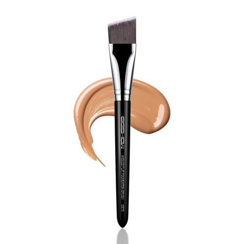 Vista 13 de EIGSHOW - Brocha para base de maquillaje Kabuki de parte superior plana, para líquidos, crema y polvo, mezcla, pulido, punteado, aplicación