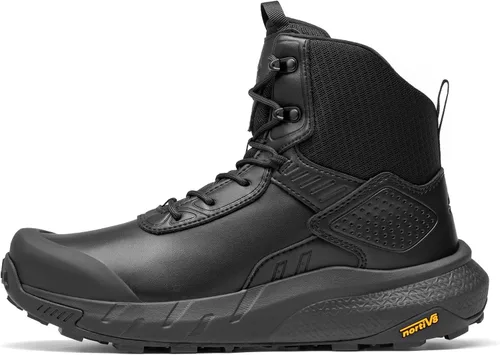 Vista 7 de NORTIV 8 Men's Waterproof Military Tactical Hiking Work Boots Leather Motorcycle Combat Lightweight Non-Slip Boots for Men 8 Inches