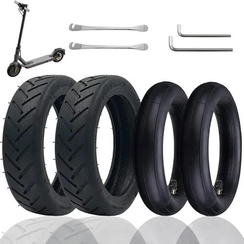 Vista 10 de Cooryda Paquete de 2 Cámaras Interiores de 8.5''x2'', Neumáticos Neumáticos 8 1/2x2 para Scooter Gotrax 50/75-6.1, Xiaomi M365, Ruedas de Repuesto