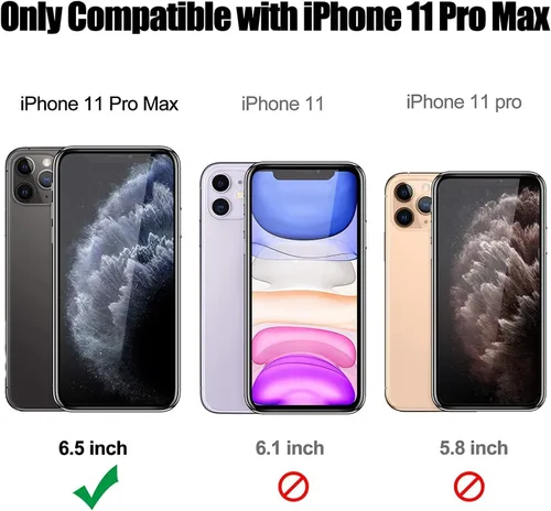 Vista 2 de NGB Supremacy Funda 3 en 1 para iPhone 11 Pro Max, protección de cuerpo completo con protector de pantalla integrado, protector de lente de cámara