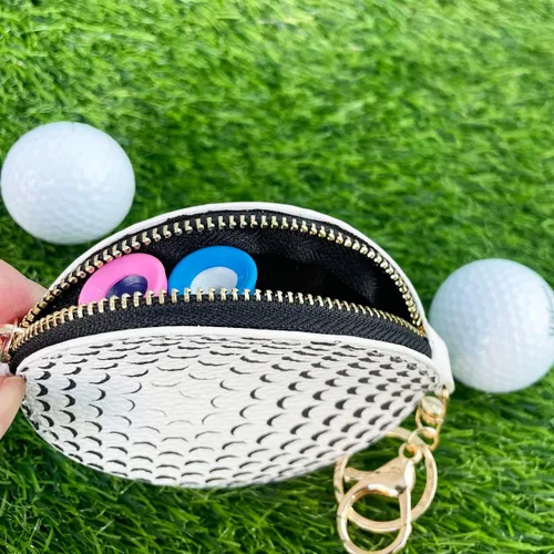 Vista 4 de Llavero deportivo con dije para monedero, bolso de mano, juego de pelota, llavero con cremallera, lindo tenis, baloncesto, béisbol, golf, fútbol