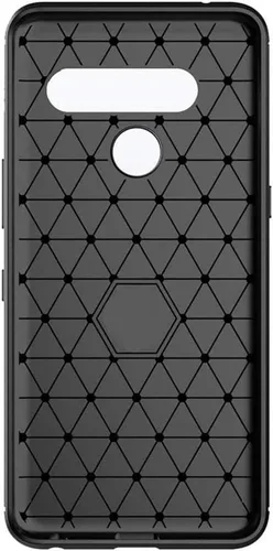 Vista 4 de Asuwish Funda de teléfono para LG V50 ThinQ con protector de pantalla de vidrio templado y accesorios para celda, delgada y suave, goma de silicona