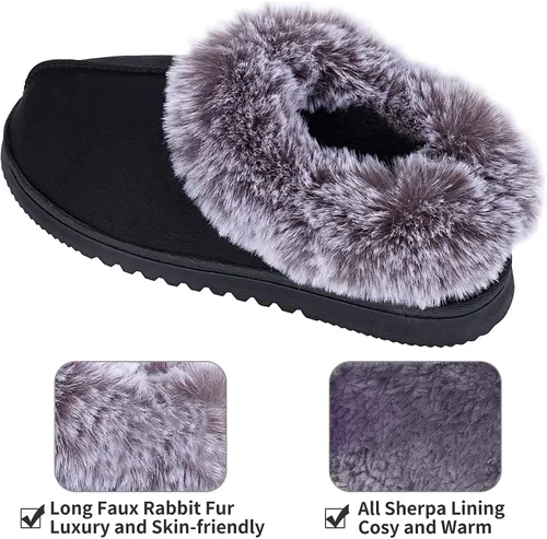 Vista 3 de UBXRIN - Zapatos de espuma viscoelástica para mujer cómodos de piel sintética suela de goma antideslizante