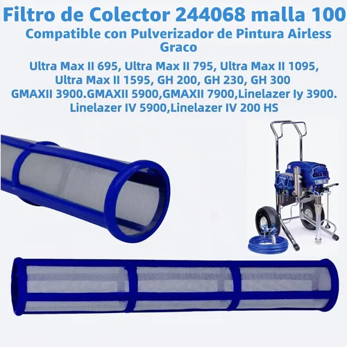 Vista 5 de 244067 60 filtros de colector de malla (244067 60 malla+244068 100 malla)