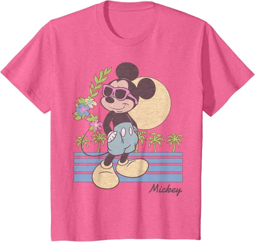 Vista 14 de Disney Mickey and Friends Mickey Retro Beach Camiseta S Gris Oscuro