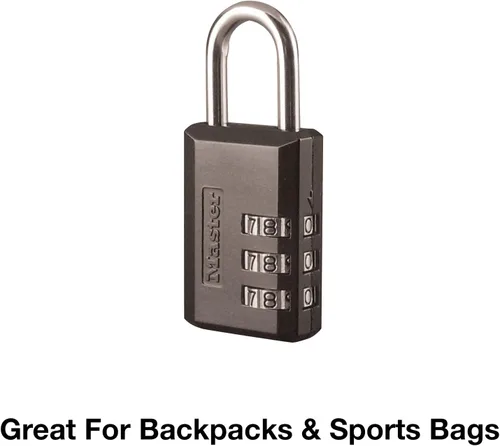 Vista 3 de Master Lock Cerraduras de viaje aprobadas por la TSA establece tu propia combinación, construcción de metal duradero