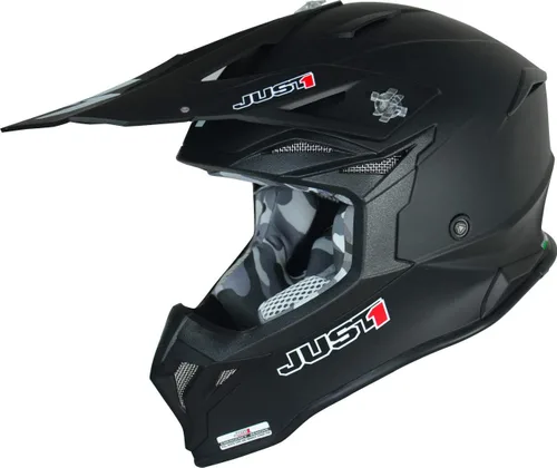 Vista 7 de Just1 Racing J39 - Casco de motocicleta MX Off-Road Motocross con carcasa externa de resina termoplástica