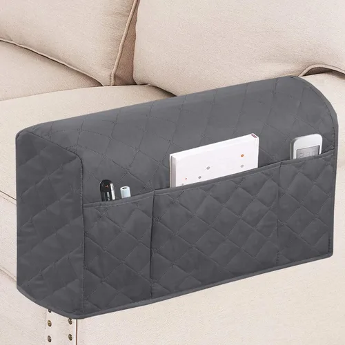 Vista 11 de Turquoize Fundas impermeables para reposabrazos de sillas y sofás, 2 unidades, protectores de brazo para sofá con bolsillo lateral, protector