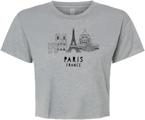 Vista 54 de Cute Women's Screen Location Printed Crop Tee, Shirts With Sayings