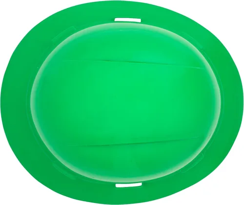 Vista 8 de Casco duro OSHA de ala completa ventilado de color sólido con suspensión de 6 puntos Verde
