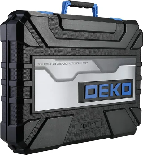 Vista 7 de DEKO PRO Kit de herramientas de 118 piezas profesional de reparación de automóviles, paquete combinado, llave de vaso con herramientas mecánicas más