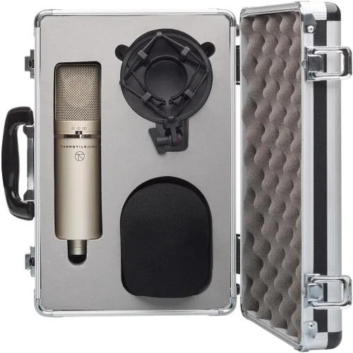 Vista 6 de Turnstile Audio Concourse Series TAC1100 Micrófono de condensador cardioide multipatrón, diafragma grande para grabación vocal, podcasting