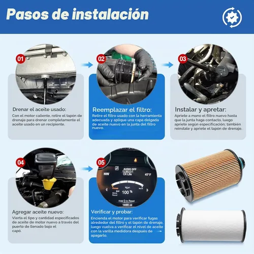 Vista 7 de iFJF 68235275AA Fuel 68229402AA Kit de filtro de aceite de repuesto para Ram 1500