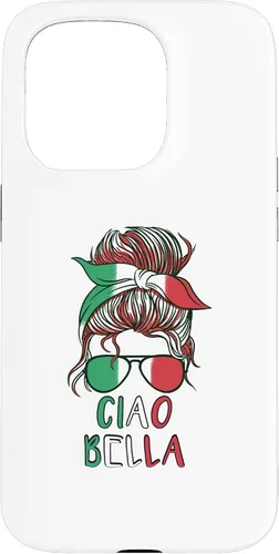 Vista 14 de Ciao Bella Italian Woman with Sunglasses Flag Italy Colors Case for iPhone 17