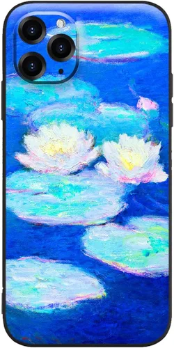 Vista 15 de Berkin Arts Funda de silicona compatible con iPhone 12 Pro Max con protector de pantalla de flores ornamentales intrincadas rosas