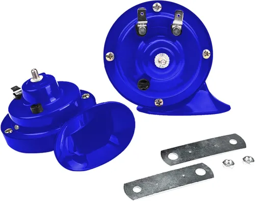 Vista 9 de 2 bocinas de tren súper fuertes de 300 dB, kit de repuesto de bocinas dobles de aire impermeables de 12 V, accesorios automotrices, kit de bocina
