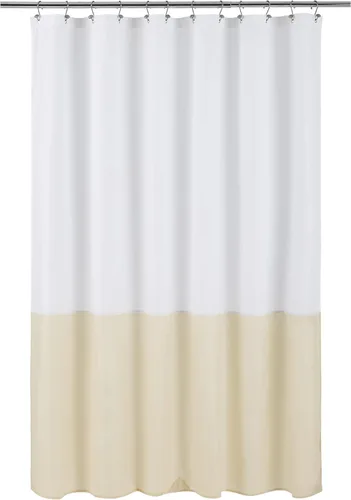 Vista 20 de ALYVIA SPRING Forro de Cortina de Ducha de Tela Extra Largo Impermeable - 72" x 96", Suave y Ligero Cortina de Ducha X-Larga con 3 Imanes, Lavable a