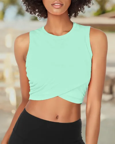 Vista 5 de Sanutch - Tops de entrenamiento para mujer, corte ajustado