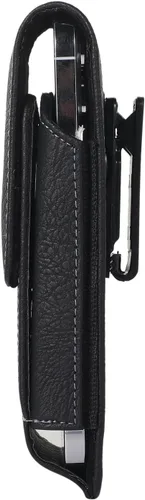 Vista 3 de Funda de piel sintética para teléfono celular, funda giratoria con clip para cinturón para iPhone 17 Pro Max 16 Pro Max, Samsung Galaxy S25 Ultra