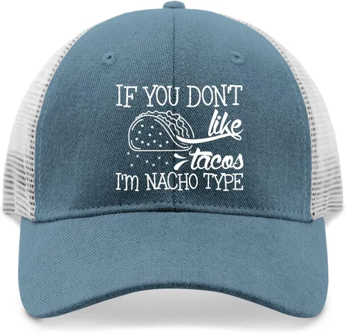 Vista 9 de devor Baseball Caps If You Don't Like Tacos I'm Nacho Type Dad Hat for Women Graphic Hats Adjustable
