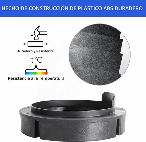 Vista 6 de RED WOLF Soporte adaptador de altavoz para puerta de automóvil de 6.5 pulgadas compatible con VW Volkswagen Passat Golf/Jetta/Beetle1999-2019