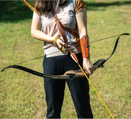 Vista 5 de Deerseeker Archery 62" Takedown Recurve Bow Set with Right Hand & Left-Handed Riser Laminated Limbs 20-60 lbs for Adults & Youth, Archery Practice &