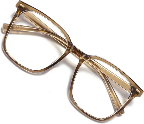 Vista 12 de Gafas cuadradas de gran tamaño con bloqueo de luz azul para mujeres y hombres, antifatiga para monitor de computadora, reducen la fatiga ocular