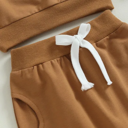 Vista 22 de Conjunto de sudadera con estampado para bebé y niña, sudadera larga para otoño e invierno