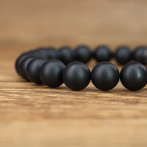Vista 4 de COAI Hamsa - Pulsera de piedra de protección de mano para hombres y mujeres, Piedra