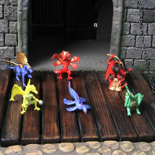 Vista 6 de Safari Ltd. Lair Of The Dragons Collection 1 Designer Toob - 6 figuras de dragón en miniatura para juegos temáticos de fantasía, niños, niñas