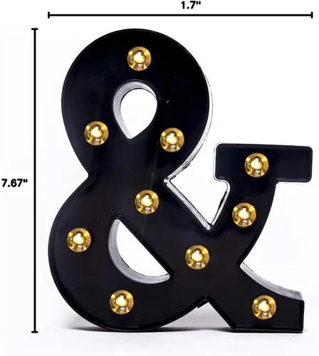 Vista 6 de Foaky Letrero de luces LED negras con número de marquesina, luces de números de marquesina iluminadas para luz nocturna, boda, fiesta de cumpleaños