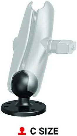 Vista 3 de RAM Mounts Placa redonda con bola RAM-202U con bola de tamaño C de 15 pulgadas
