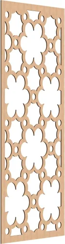 Vista 117 de 9 3/8"W x 24 3/8"H x 1/4"T Southgate Decorativos Paneles De Pared De Madera Calado, Abedul