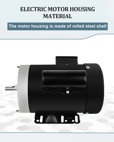 Vista 6 de Motor eléctrico, 1/2HP Motor de servicio agrícola, Motor monofásico 1750RPM 115/230V 56 Marco 5/8 "Diámetro del eje 60HZ 4Pole TEFC CW/CCW