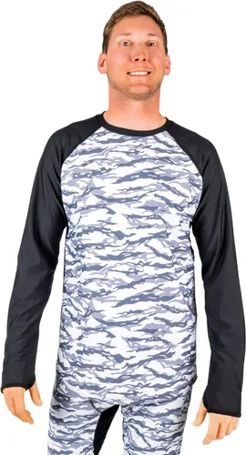 Vista 9 de BLACKSTRAP Camiseta Skyliner Crew Baselayer para hombre Negro