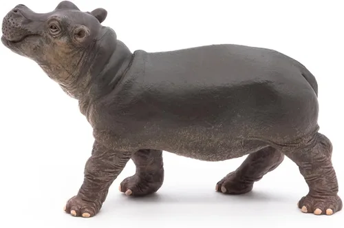 Vista 8 de Papo - Figura realista de hipopótamo bebé - A partir de 3 años - Colección Wild Life - Juego educativo de animales jóvenes - Juguete de idea