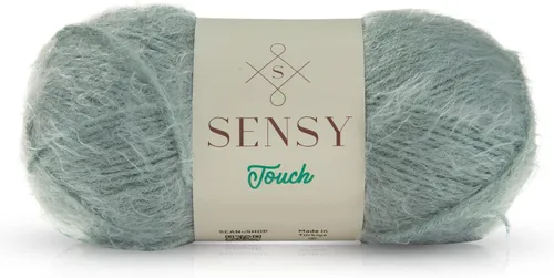 Vista 28 de Sensy Touch - Ovillo de lana, 3.5 onzas, 268 yardas, calibre 3 claro (blanco)