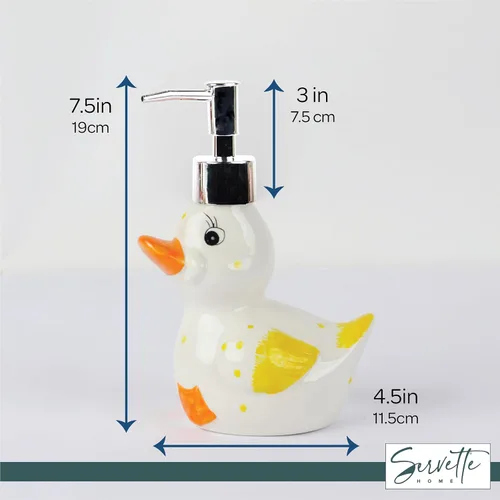 Vista 5 de Dispensador de jabón de pato con bomba para baño o fregadero de cocina