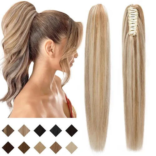 Vista 16 de SEGO - Extensión de cola de caballo de cabello humano con pinza de 14