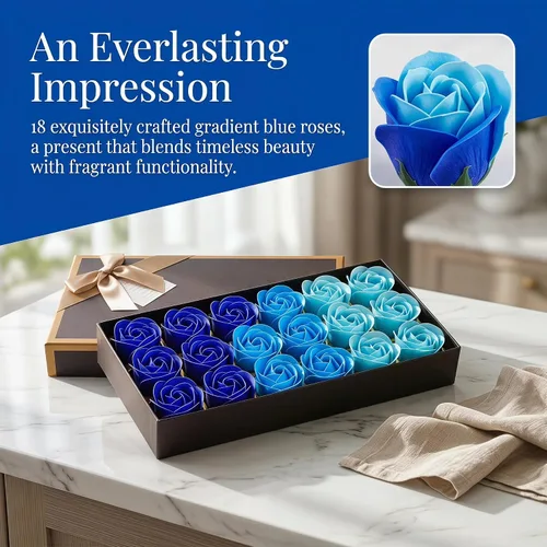 Vista 5 de Little World Jabón de baño con flores de rosas, pétalos de rosa perfumados florales para baño, jabón corporal de pétalos en caja de regalo
