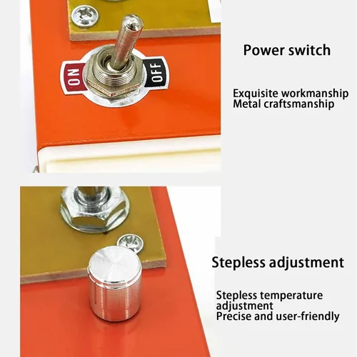 Vista 7 de Electric Rope Cutter, Hot Knife Bench Cutting Tool,Belt Straight Cutting, Adjustable Temperature,for Braided Fabric, Webbing, Ribbon