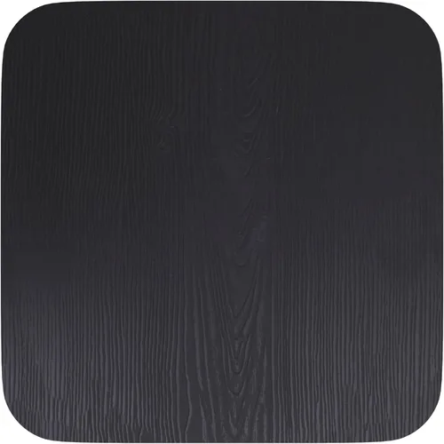 Vista 8 de BizChair Juego de 4 asientos de madera de poliresina, poliestireno negro, bordes redondeados para mayor comodidad, para sillas y taburetes de metal