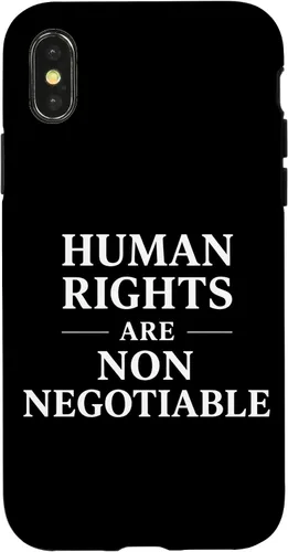 Vista 5 de Human Rights are Non Negotiable Social Justice & Equality Case for iPhone XR